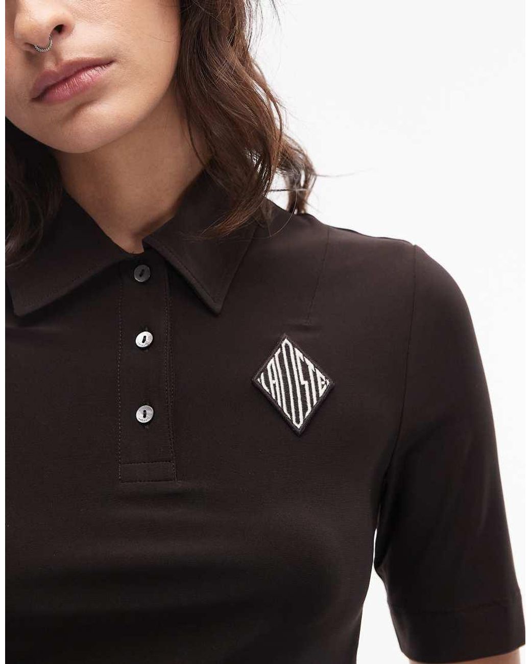 Lacoste Black Knitted Polo