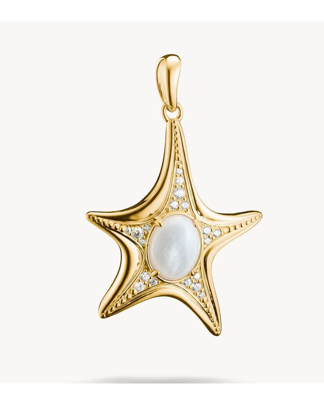 Thomas Sabo Metallic Pendant Starfish With Mother-of-pearl