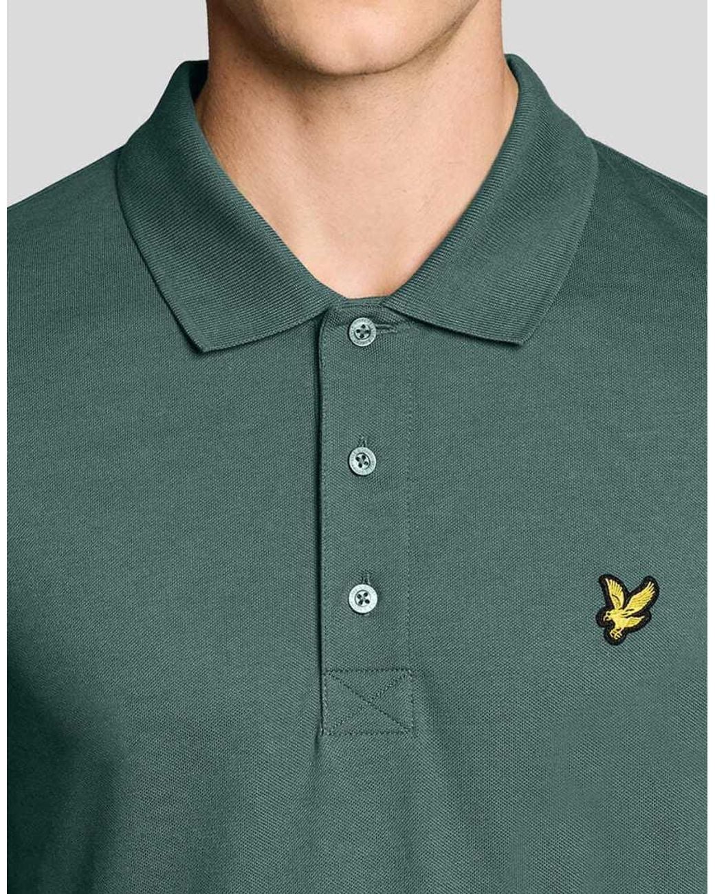 Lyle & Scott Green Ss Polo Shirts Plain Polo Shirt for men