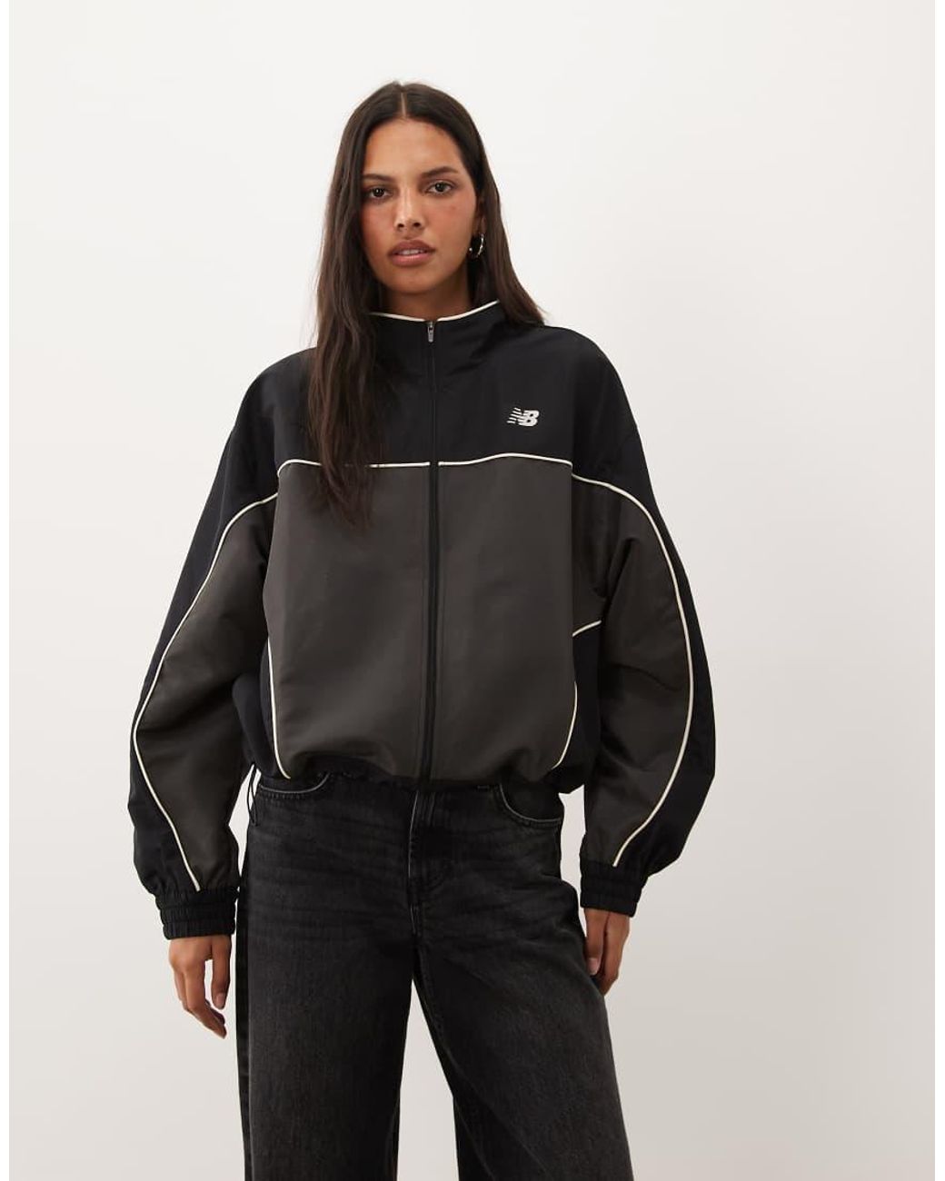 New Balance Black Trackside Woven Jacket
