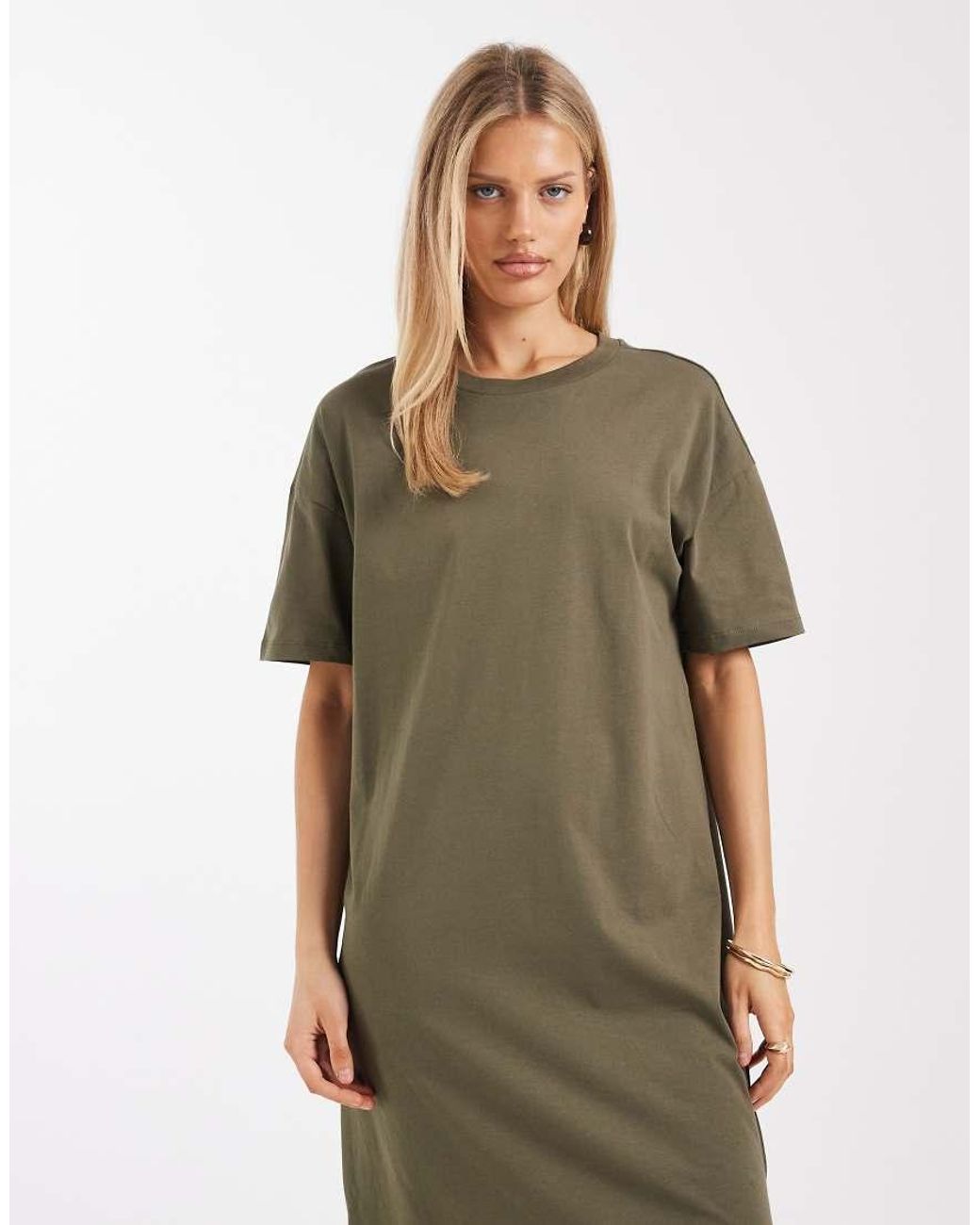 Vero Moda Green Oversized T-Shirt Dress