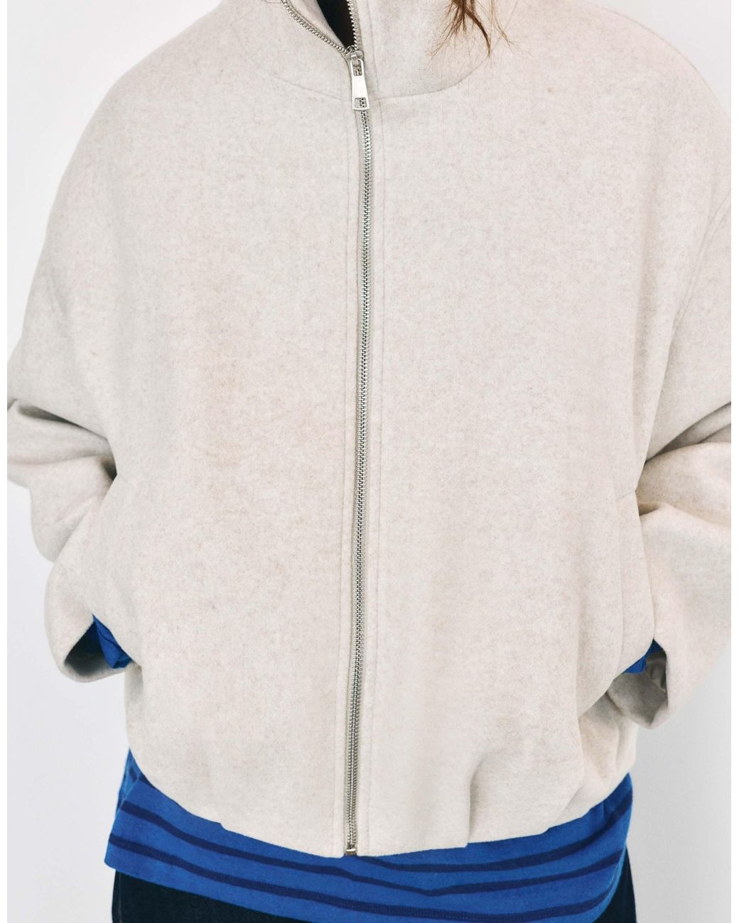 Pull&Bear Red Balloon-bomberjacke mit wollanteil