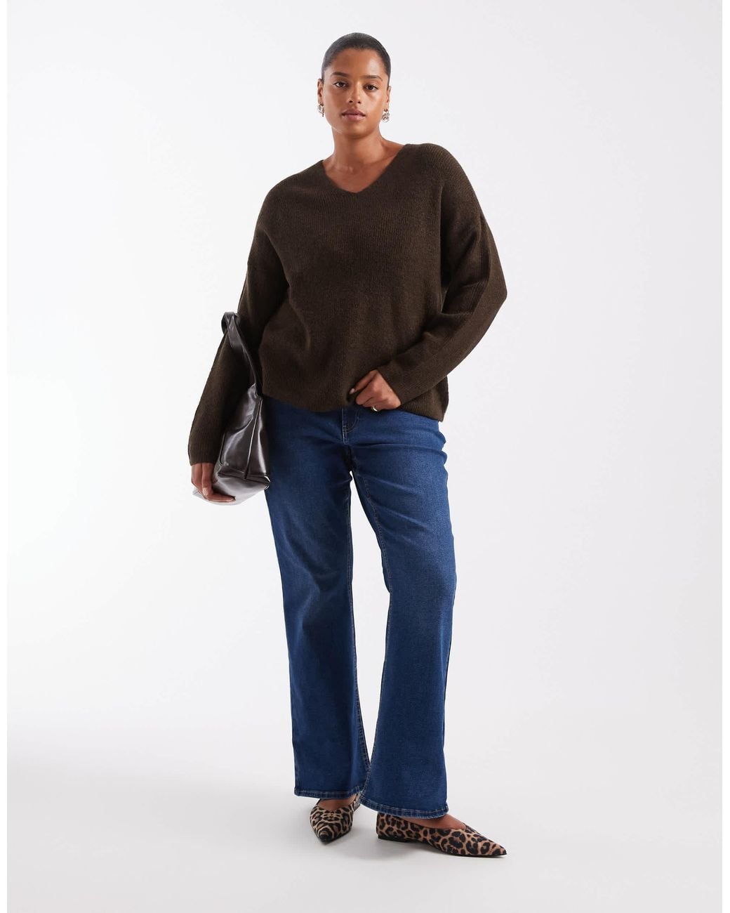 ONLY Black Pullover mit v-ausschnitt