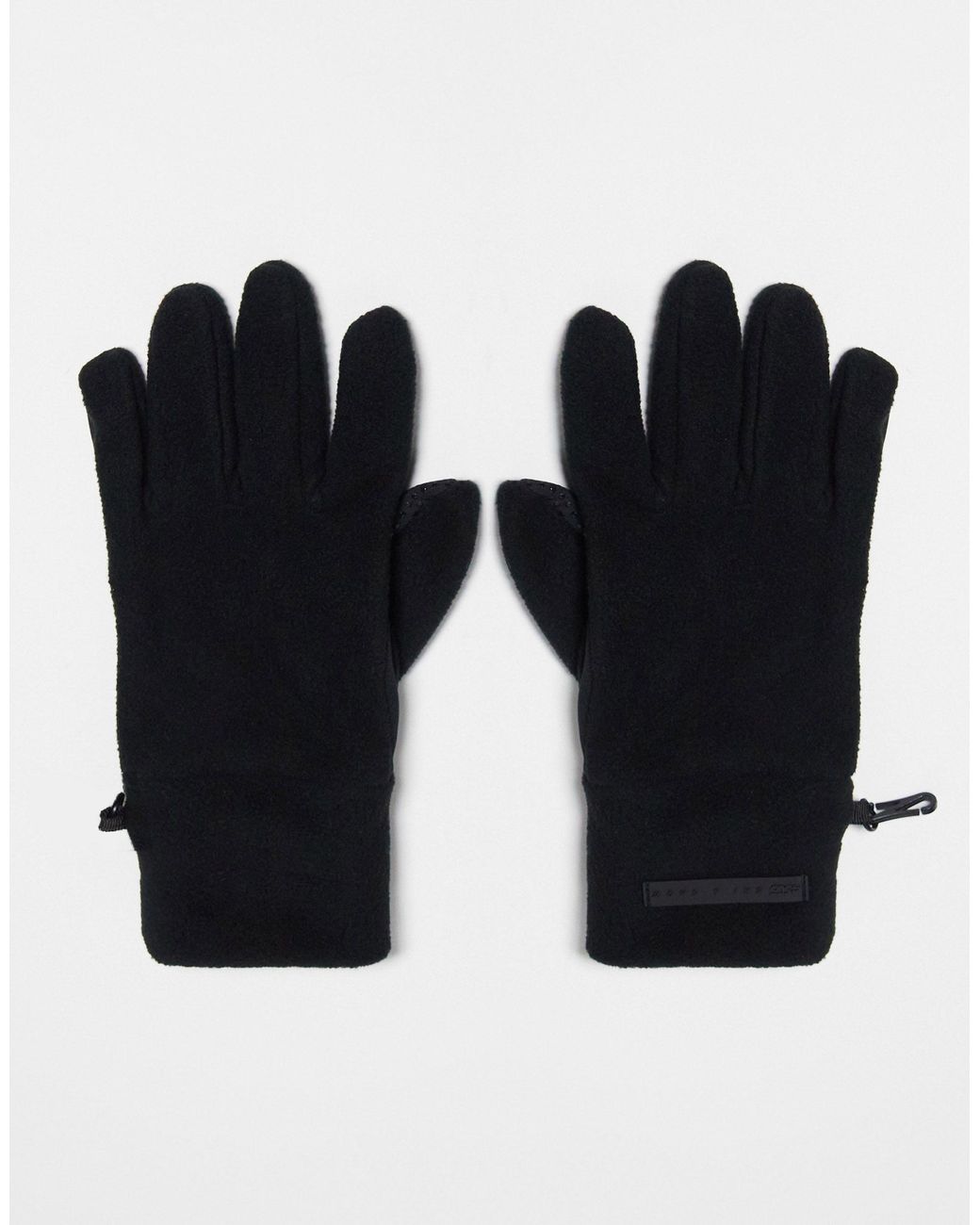 in ski-handschuhe Lyst ASOS fleece aus 4505 DE | Schwarz –