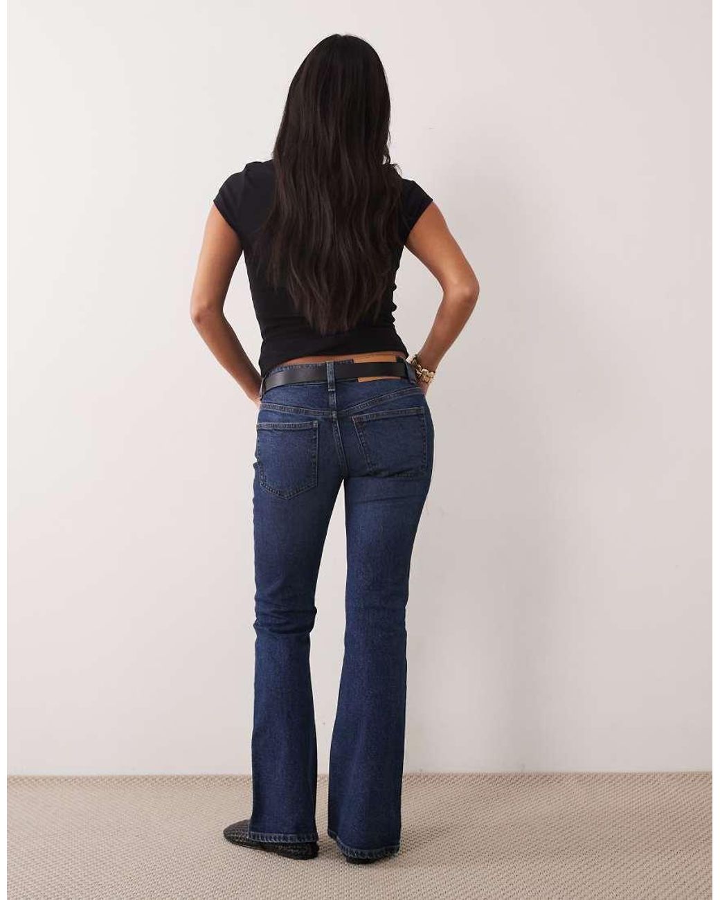 ASOS Blue Asos Design Petite Bootcut Flare Jean