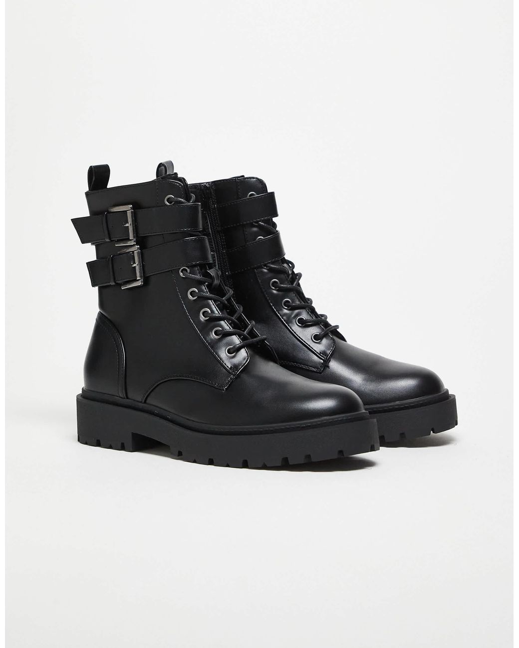 ASOS – schnürstiefel in Black für Herren