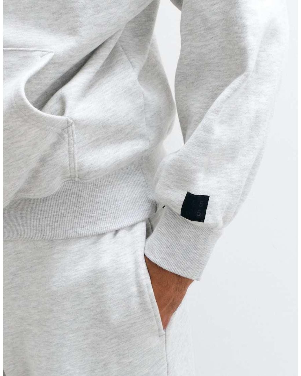 4505 Gray Rest Day 400Gsm Heavyweight Cotton Boxy Overhead Hoodie for men
