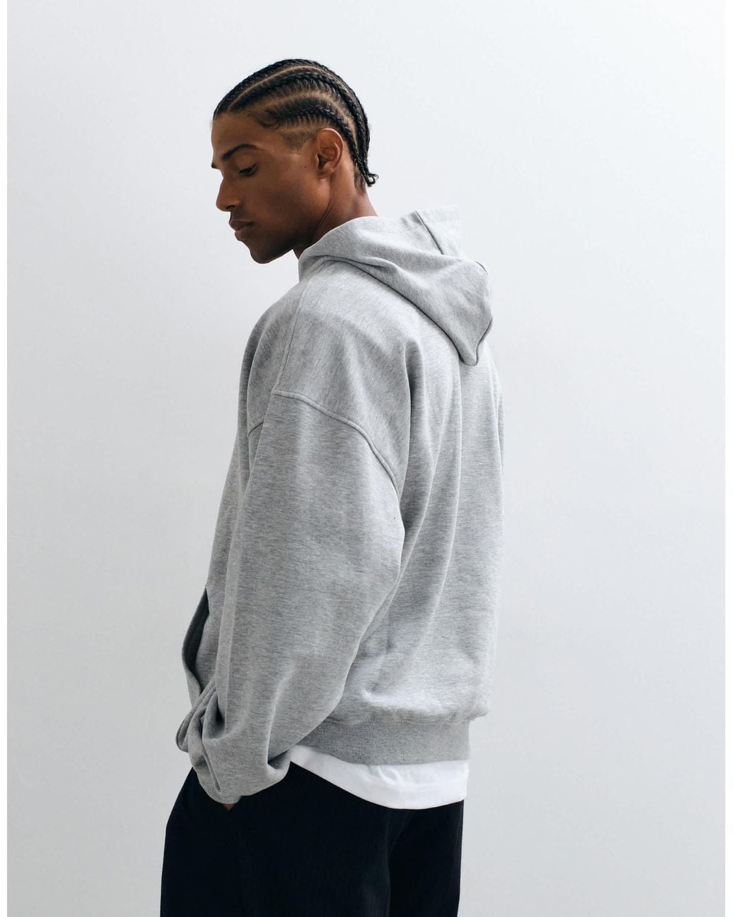 ASOS – basic-kapuzenpullover in White für Herren
