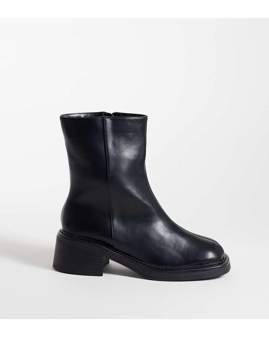 Raid Wide Fit Black Cecilia Chelsea Boots