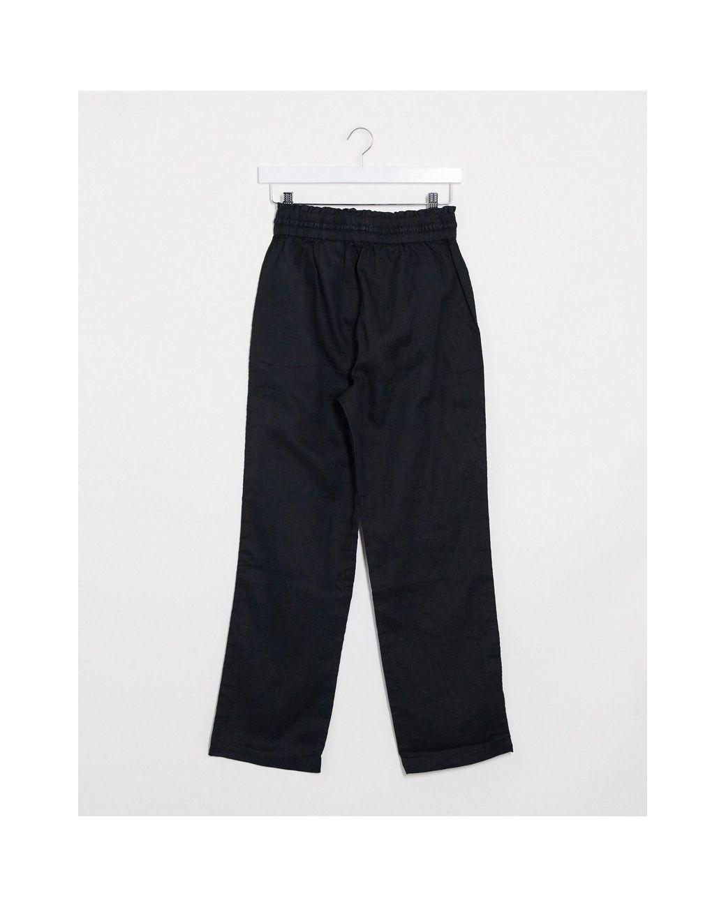 paperbag waist tapered trousers