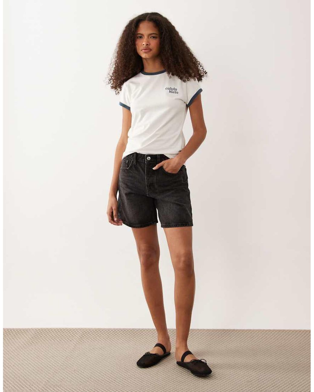 Calvin Klein Brown Slim Fit Ringer T-shirt