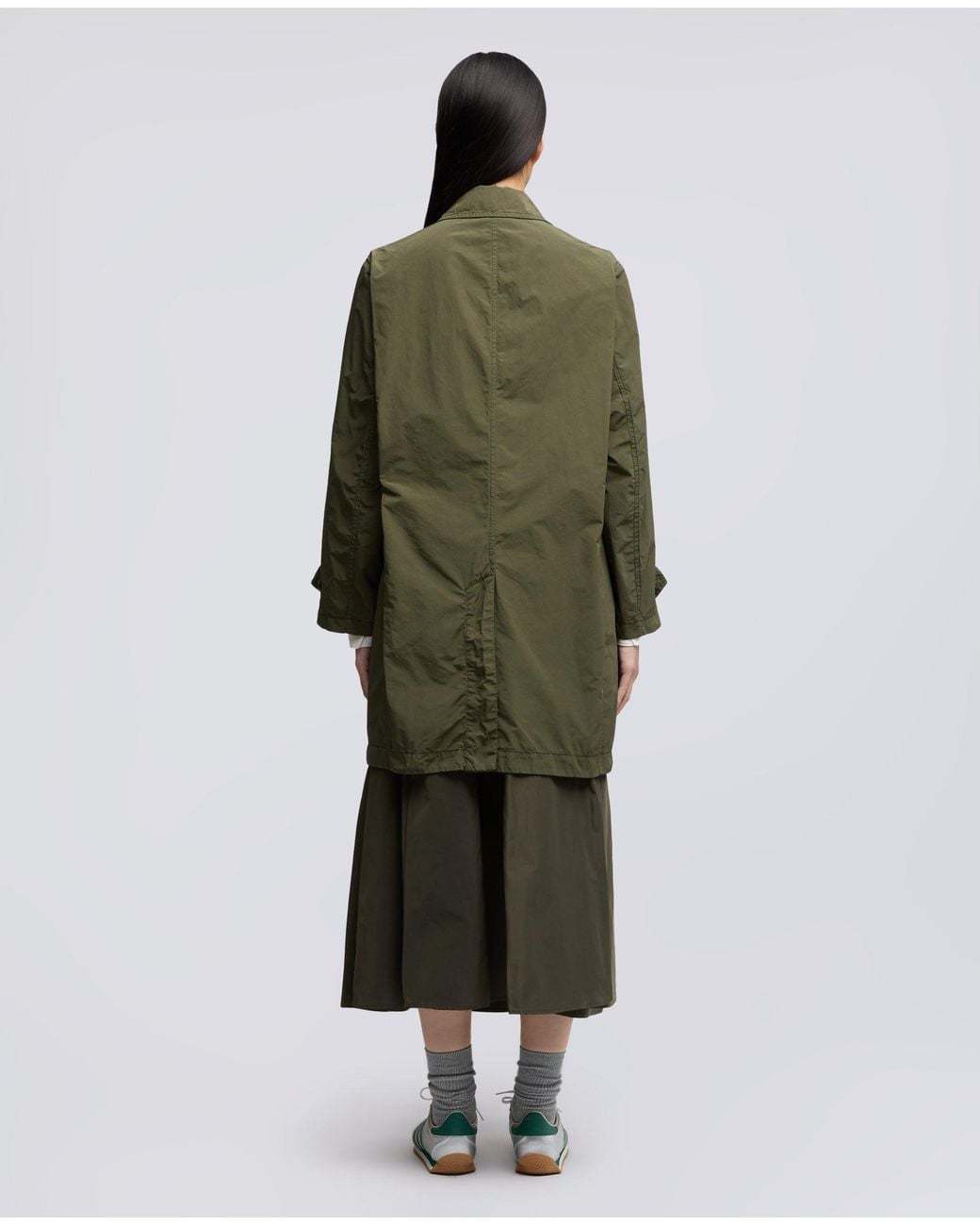 Aspesi Green Regenjacke Aus Polyester Und Kompaktem Nylon