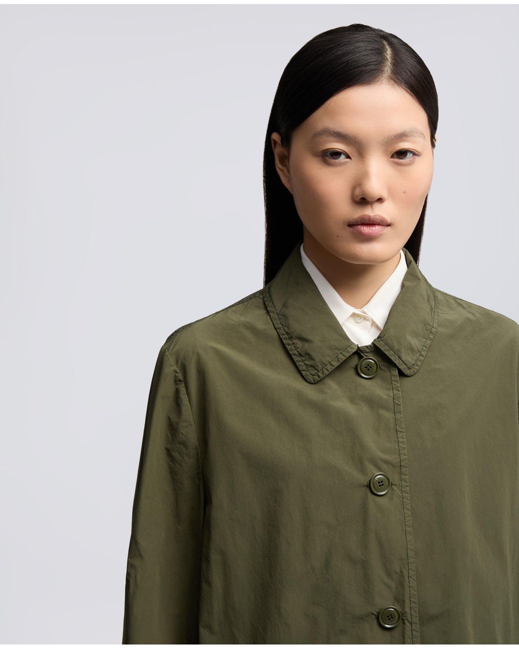 Aspesi Green Regenjacke Aus Polyester Und Kompaktem Nylon