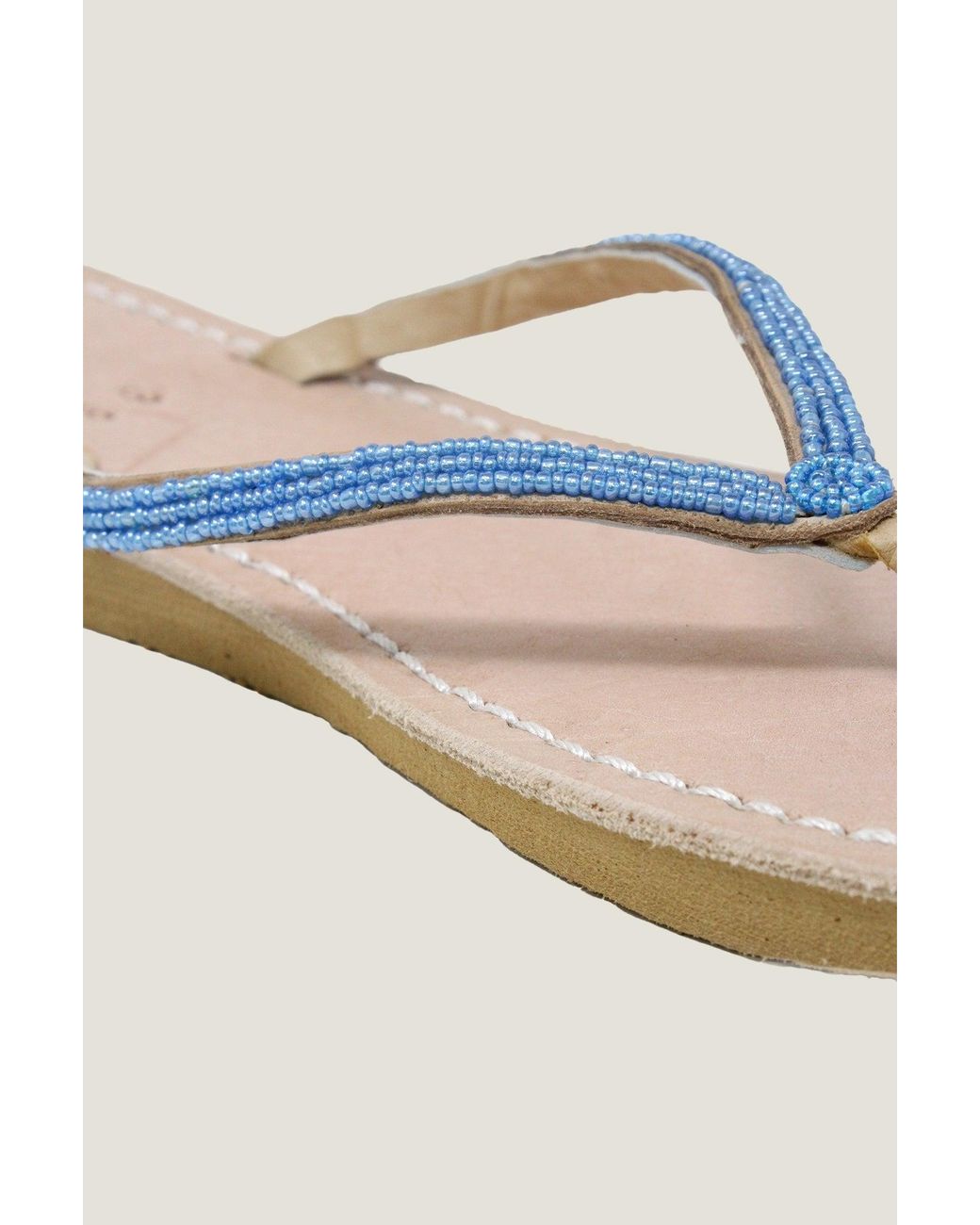 Aspiga Natural Ladies Ethical Kenyan Classic Flip Flops Leather Light Summer
