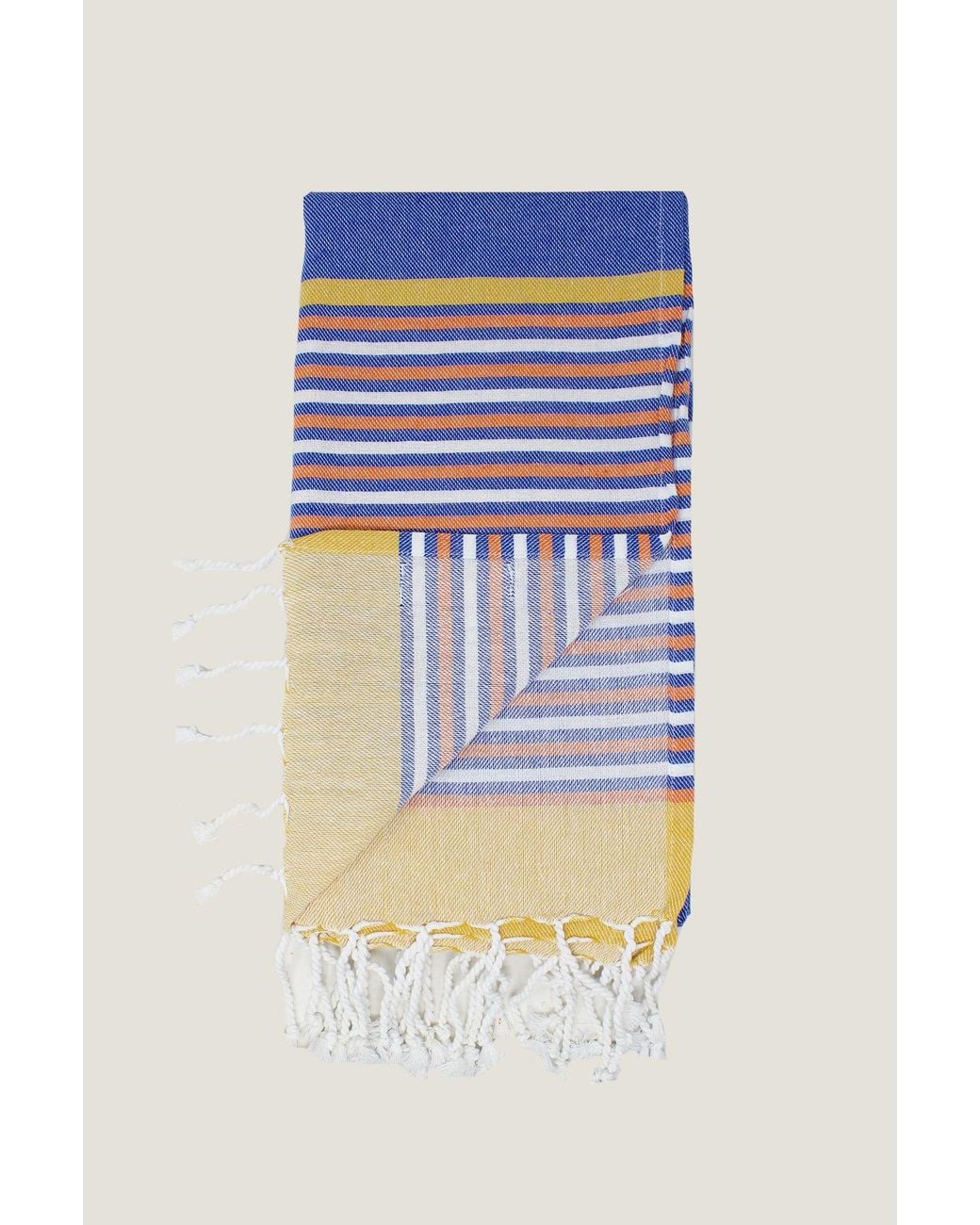 Aspiga Blue Sustainable Handmade Kenyan Kikoy Towel Cotton Summer Holiday Gifting