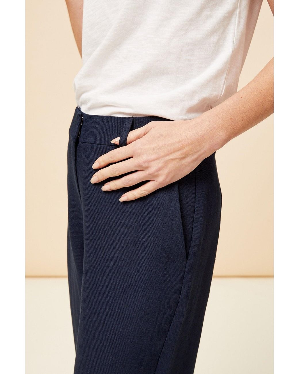 Aspiga Blue Ladies Sustainable Blend Trousers Co Ord