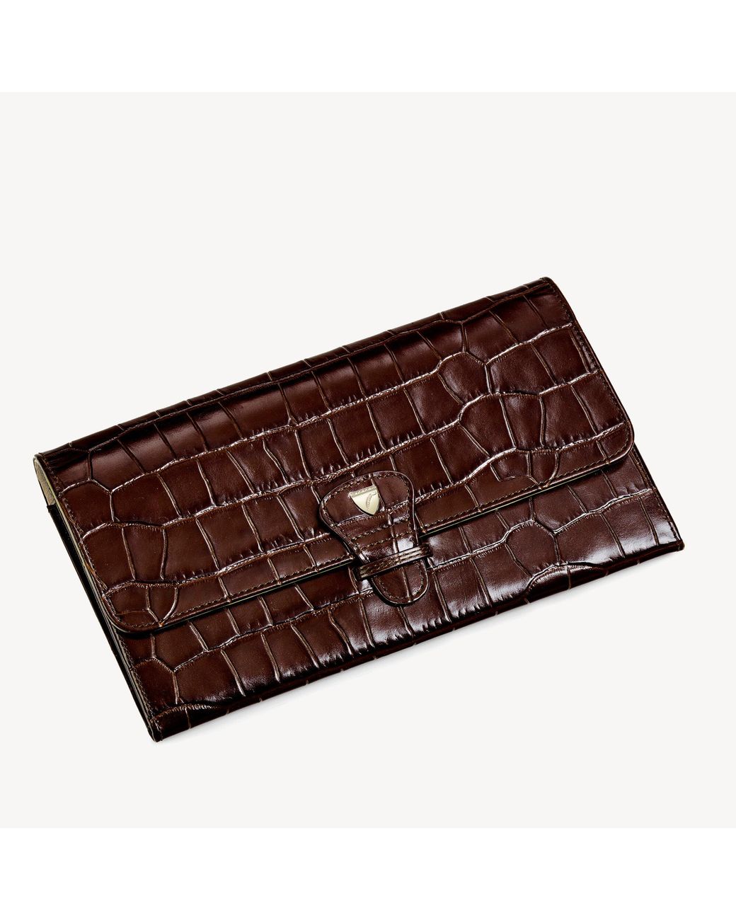 Aspinal Brown Travel Wallet