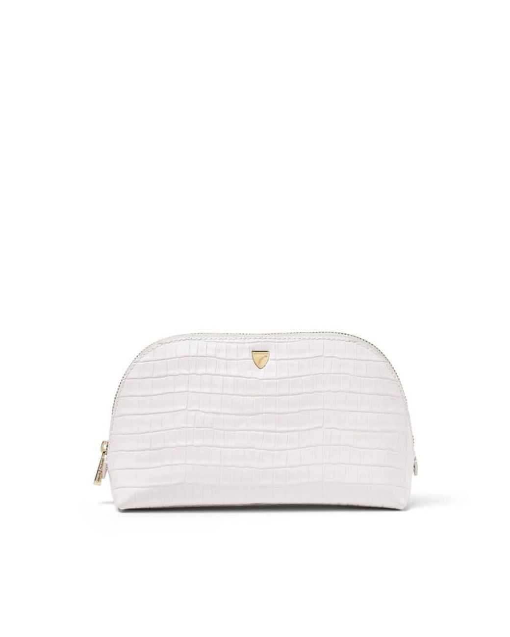 Aspinal White Classic Makeup Case
