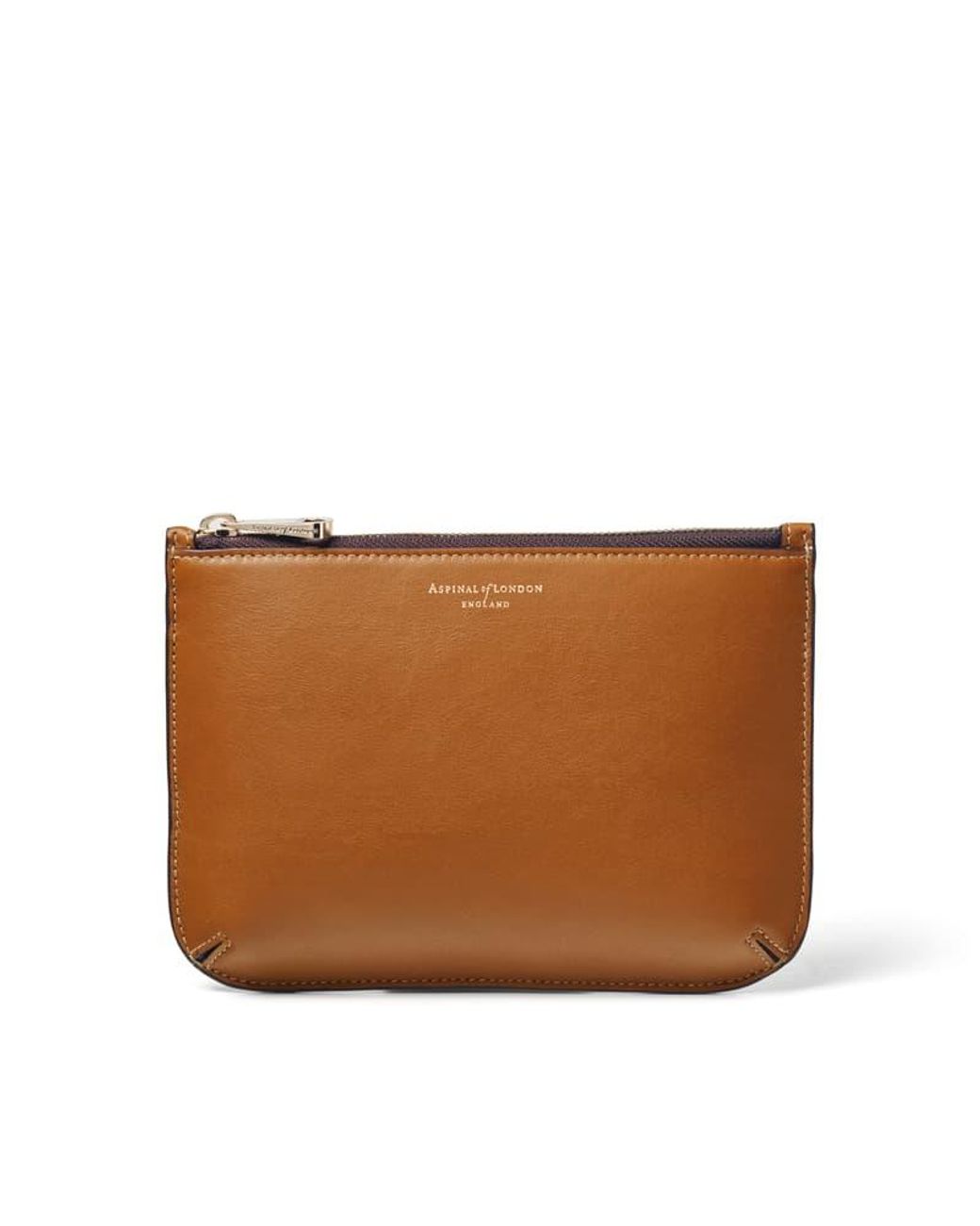 Aspinal Brown Medium Ella Pouch