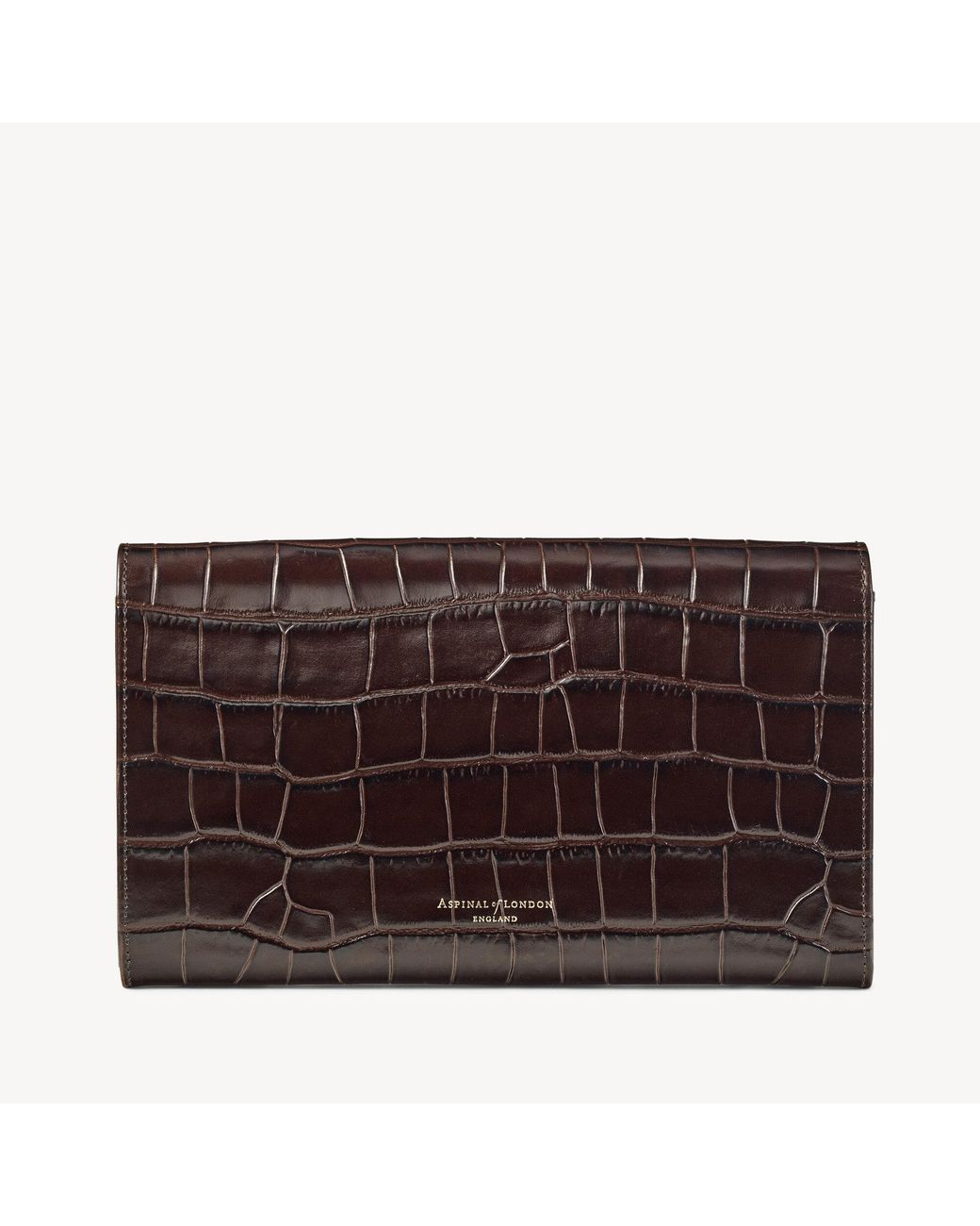 Aspinal Brown Travel Wallet