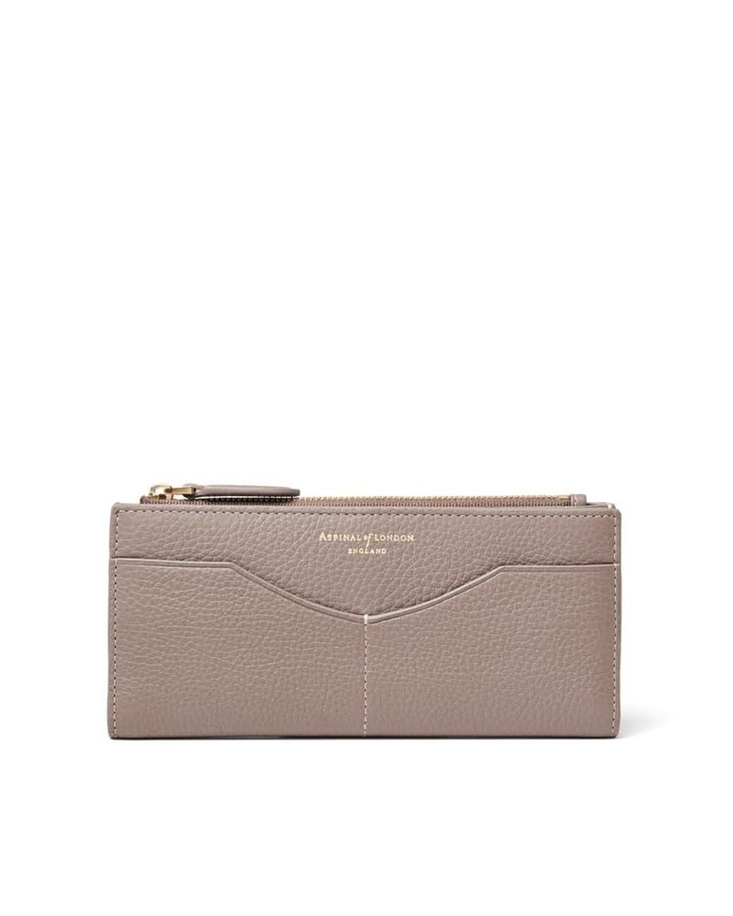 Aspinal Gray Large Hudson Wallet