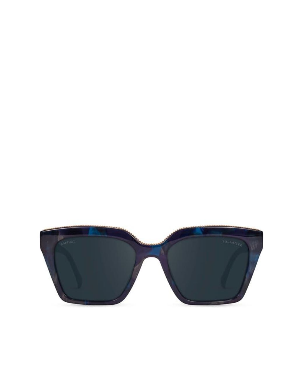 Aspinal Blue Ava Square Sunglasses