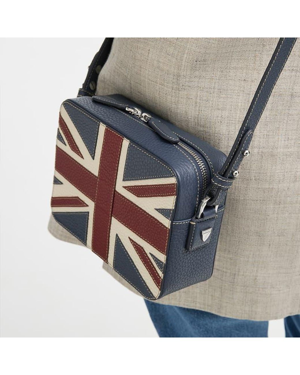 Aspinal Green Camera Crossbody