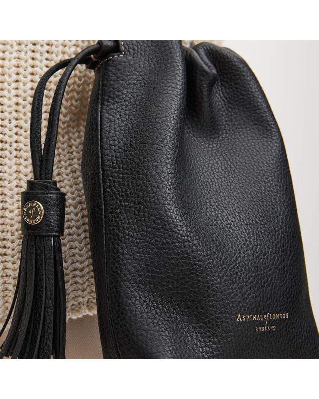 Aspinal Natural Hudson Crossbody Pouch