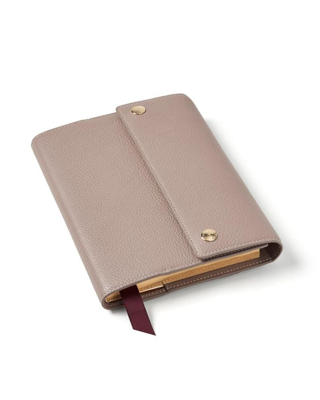 Aspinal Brown A5 Hudson Deluxe Refillable Journal