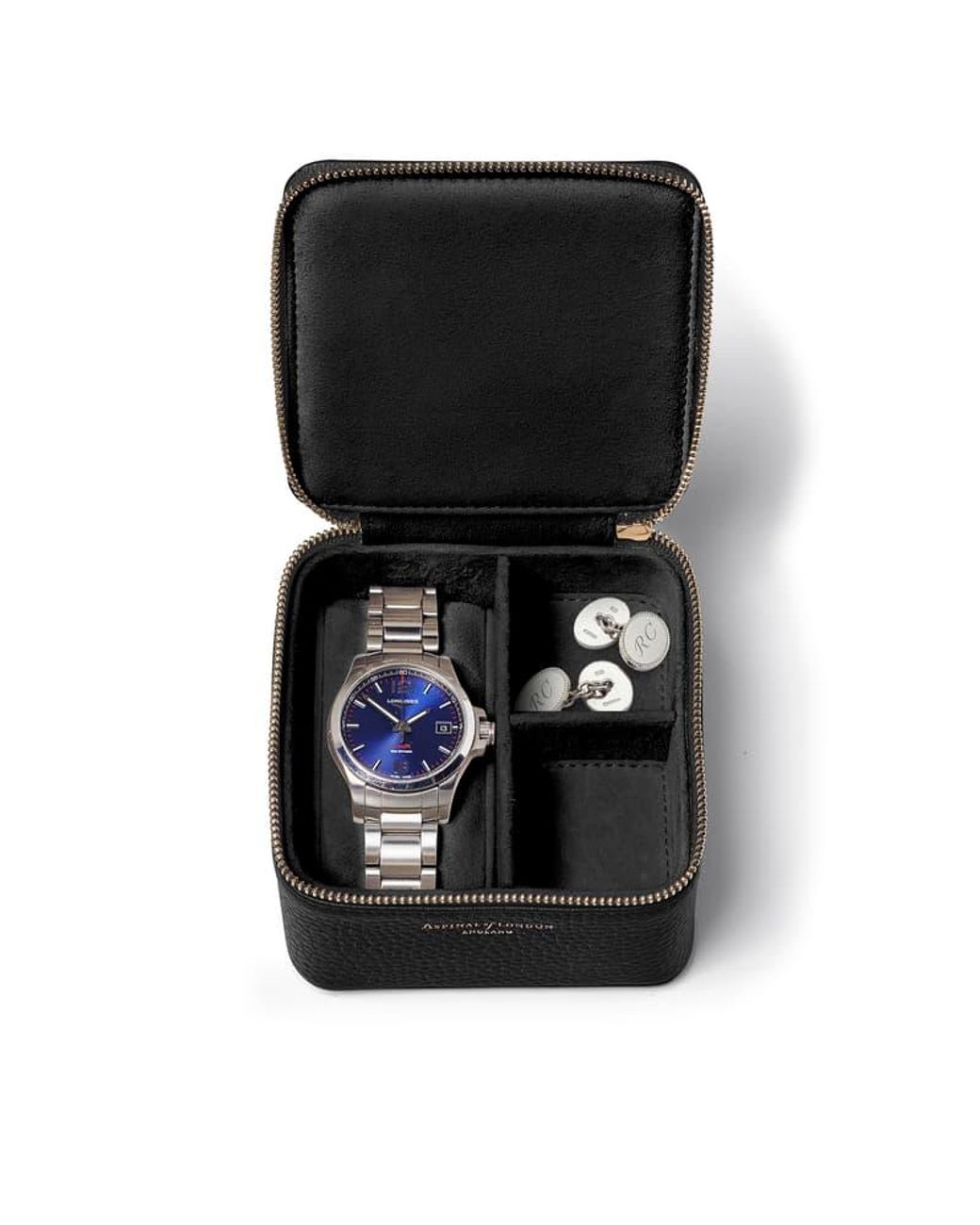 Aspinal of London Travel Watch Ring Box in Black for Men Lyst UK