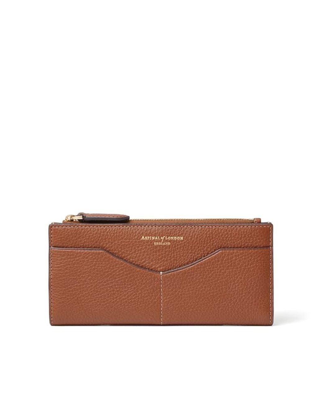 Aspinal Brown Large Hudson Wallet