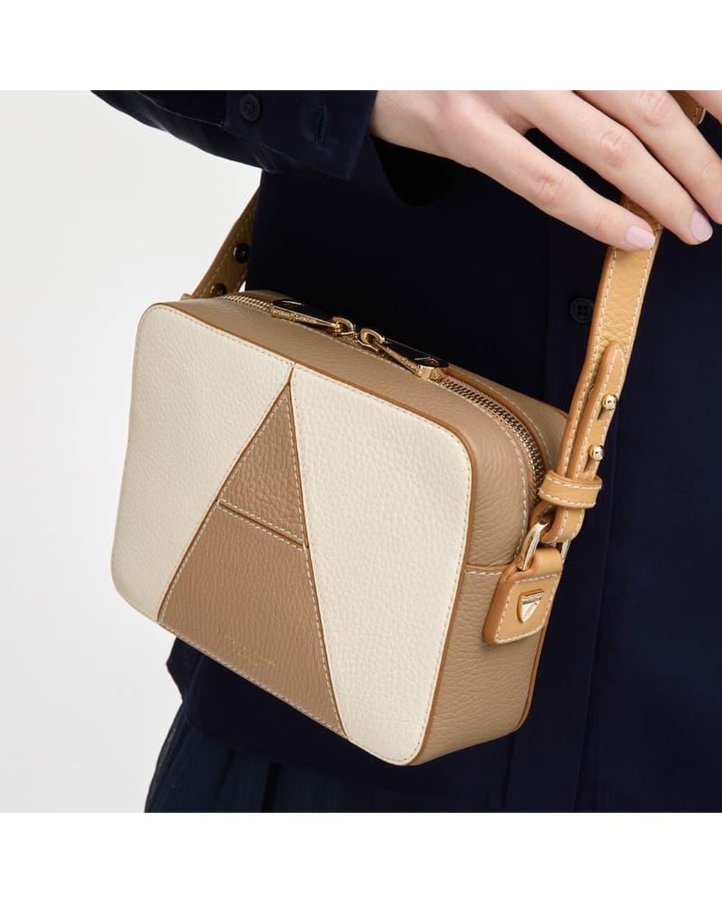 Aspinal Natural Camera Crossbody