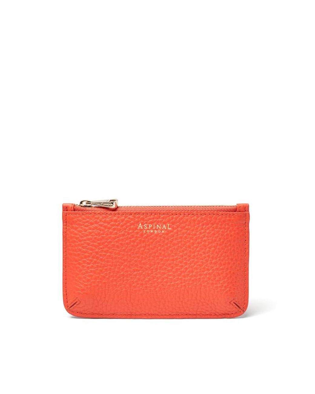 Aspinal Red Ella Card & Coin Holder