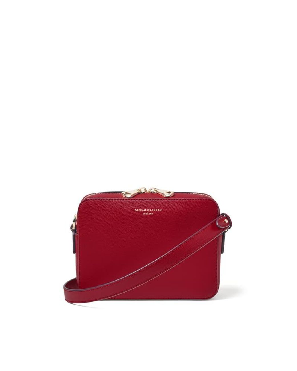 Aspinal Red Camera Crossbody