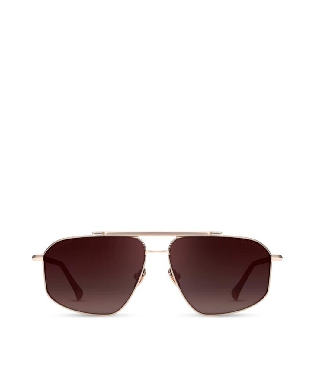 Aspinal Purple Monte Carlo Aviator Sunglasses