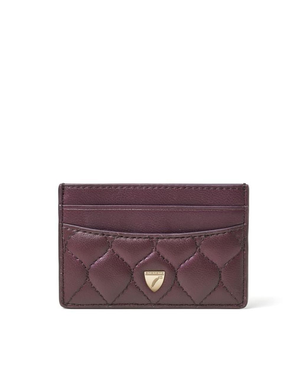 Aspinal Purple Slim Credit Card Holder