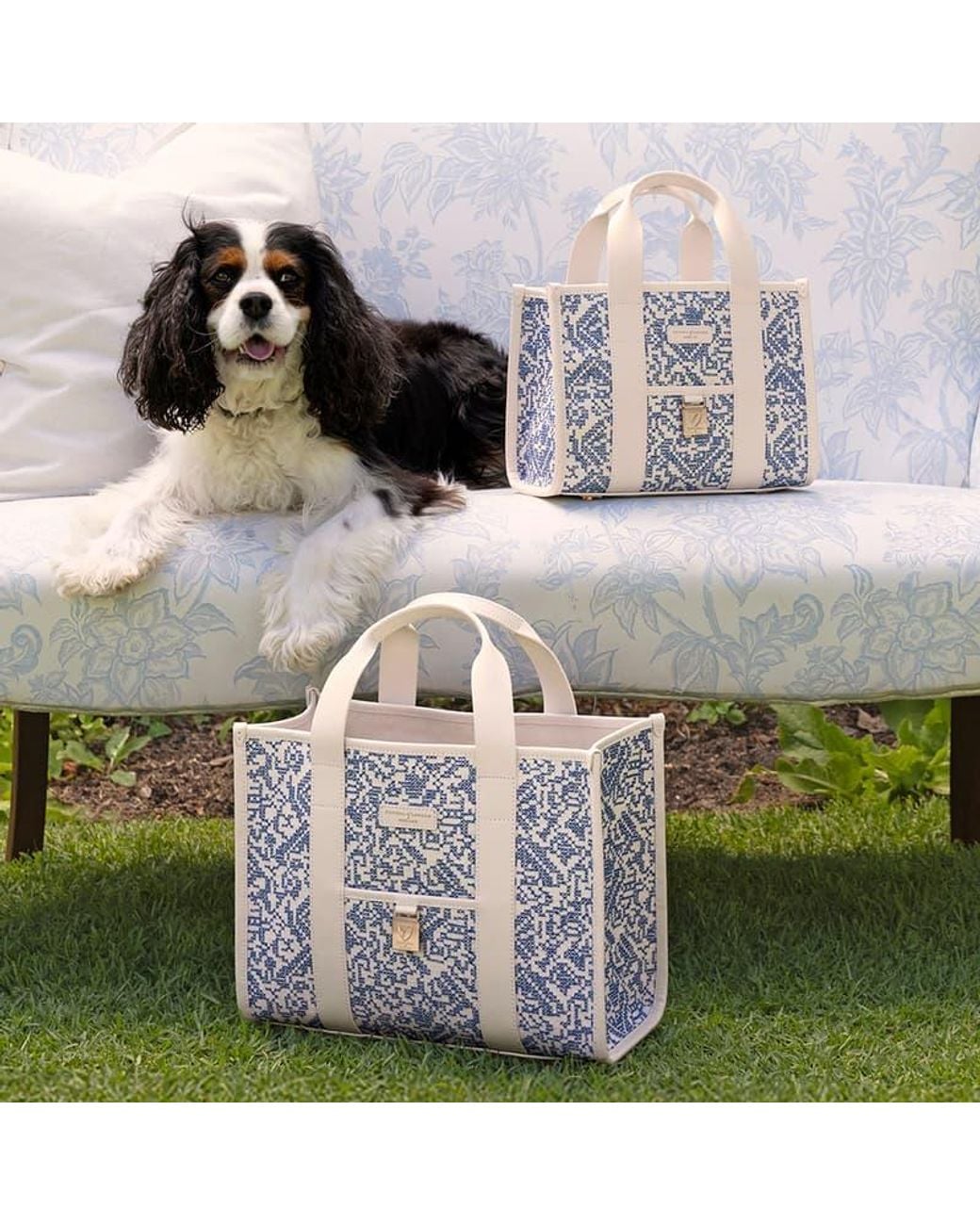 Aspinal Blue Mini Henley Tote