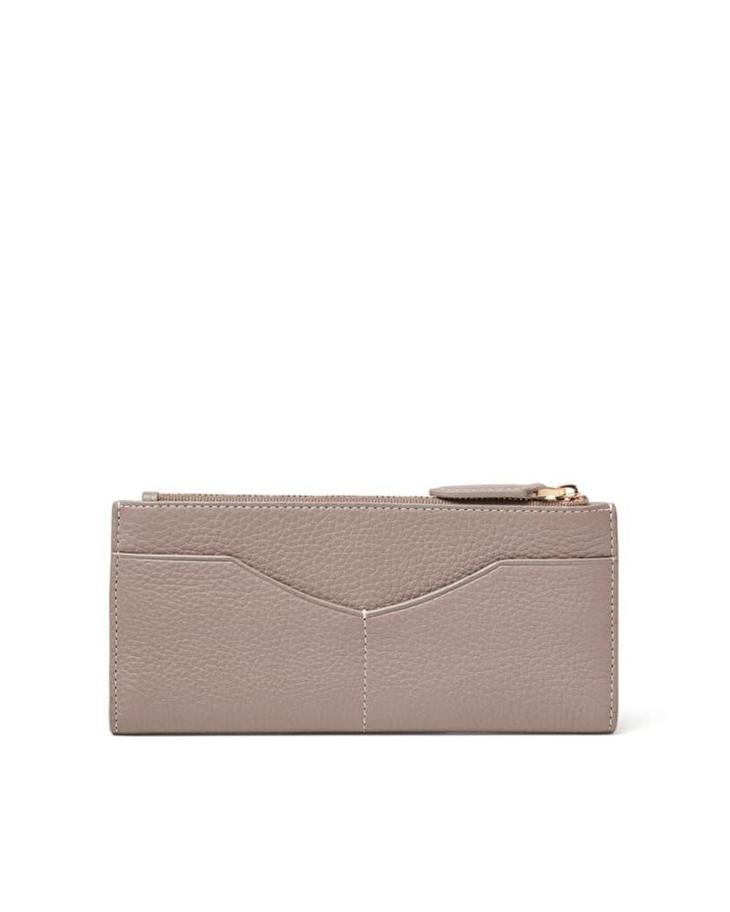 Aspinal Gray Large Hudson Wallet