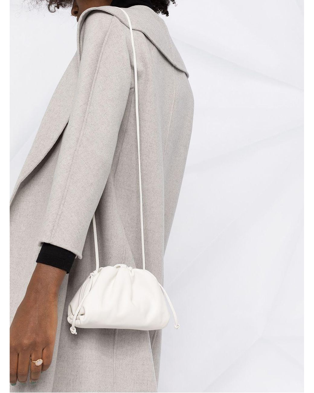 bottega veneta mini pouch white