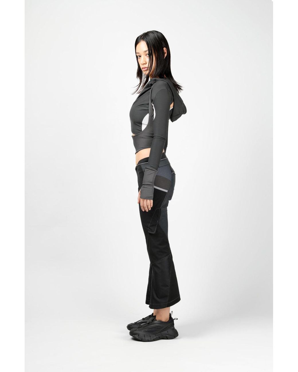 Womens Clothing Trousers Slacks and Chinos Capri and cropped trousers Hyein Seo Cotton Cropped Trousers in Black 