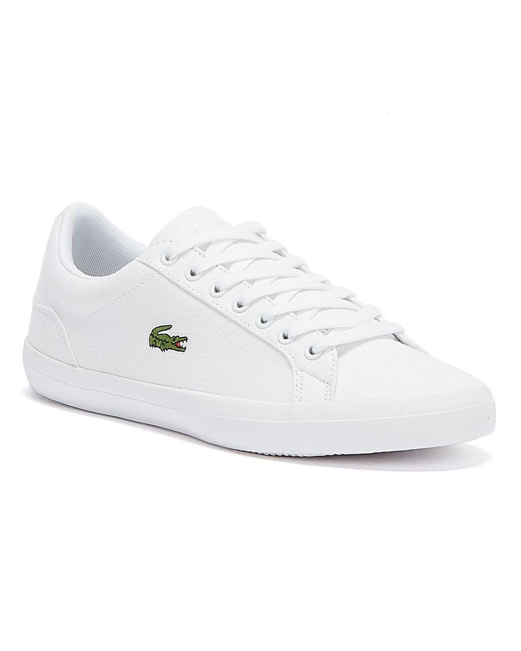 Lacoste White Lerond Bl 2 Cam Trainers 