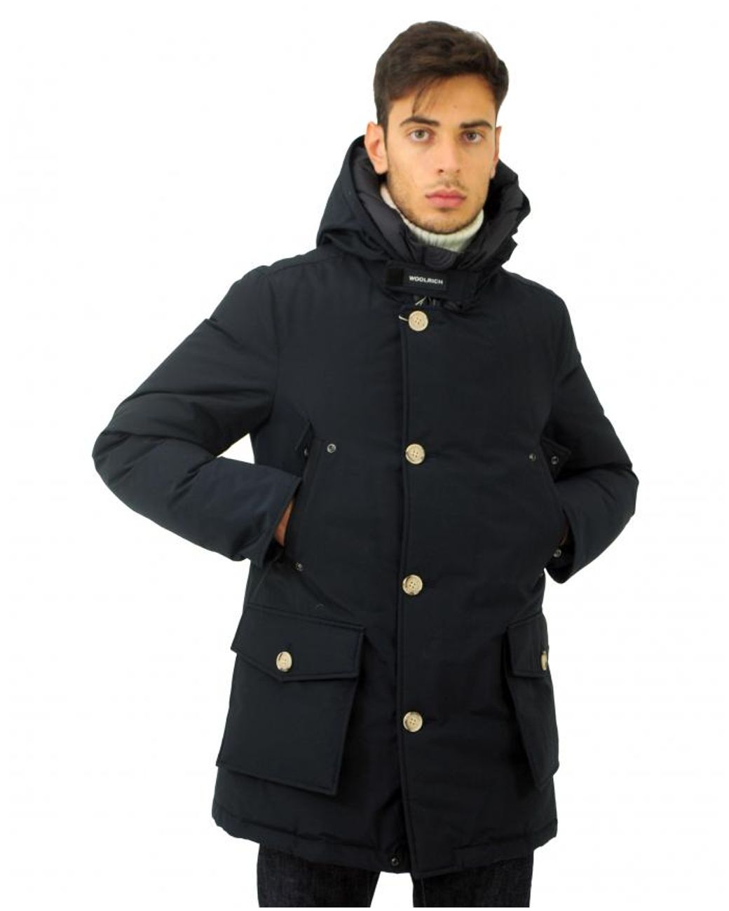 arctic parka melton blue