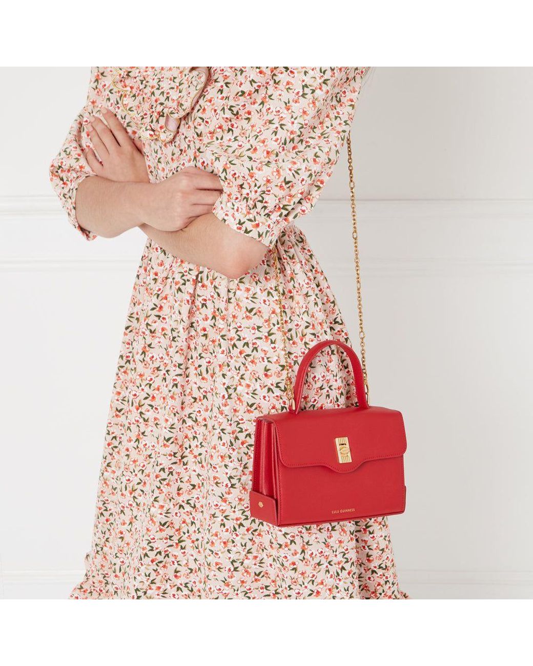 lulu guinness red bag