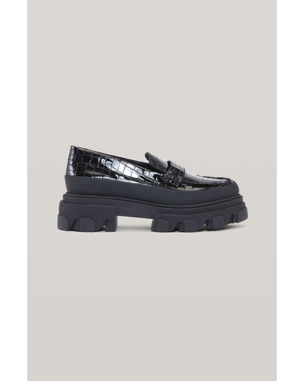 Ganni Belly Croc Chunky Loafer | in 