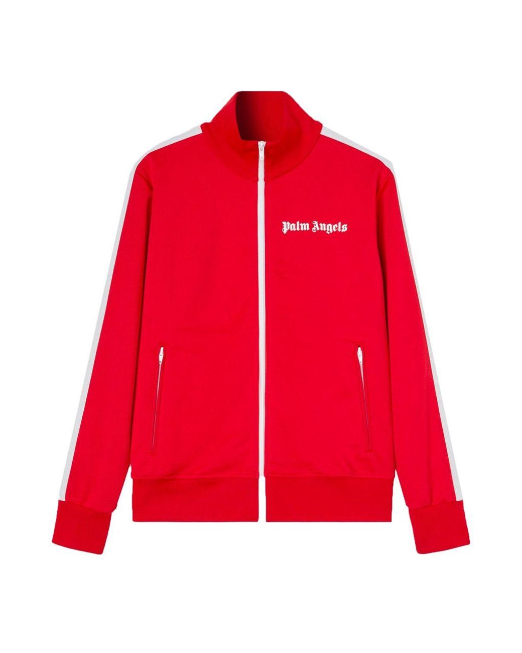 Palm Angels Felpa Rosso Con Stampa Logata in Red for Men | Lyst Australia