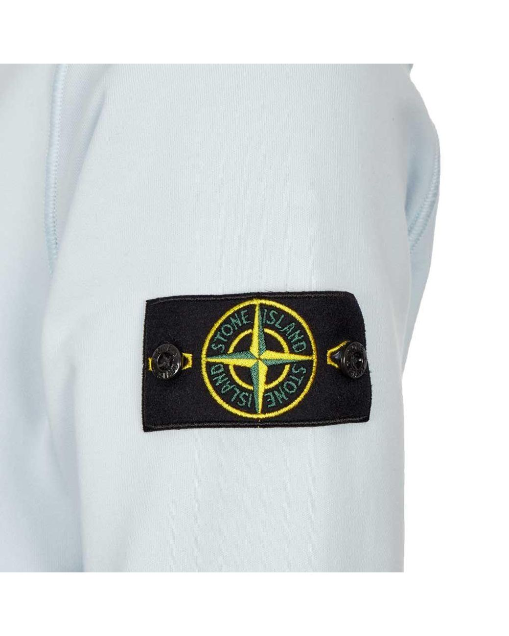 Stone Island Cotton Hoodie in Blue for Men | Lyst Canada