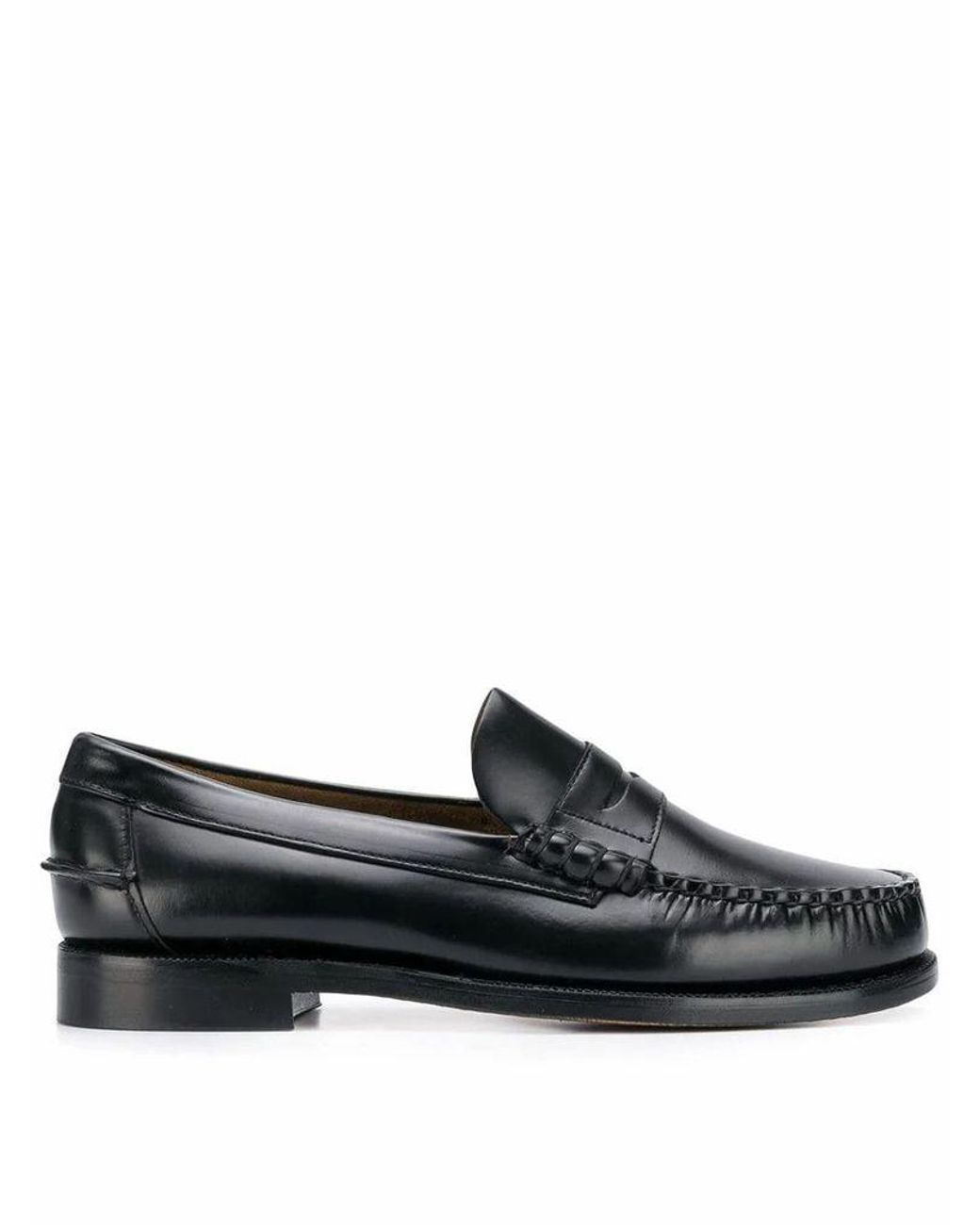 Sebago Men's 7000300902 Black Leather Loafers for Men - Lyst