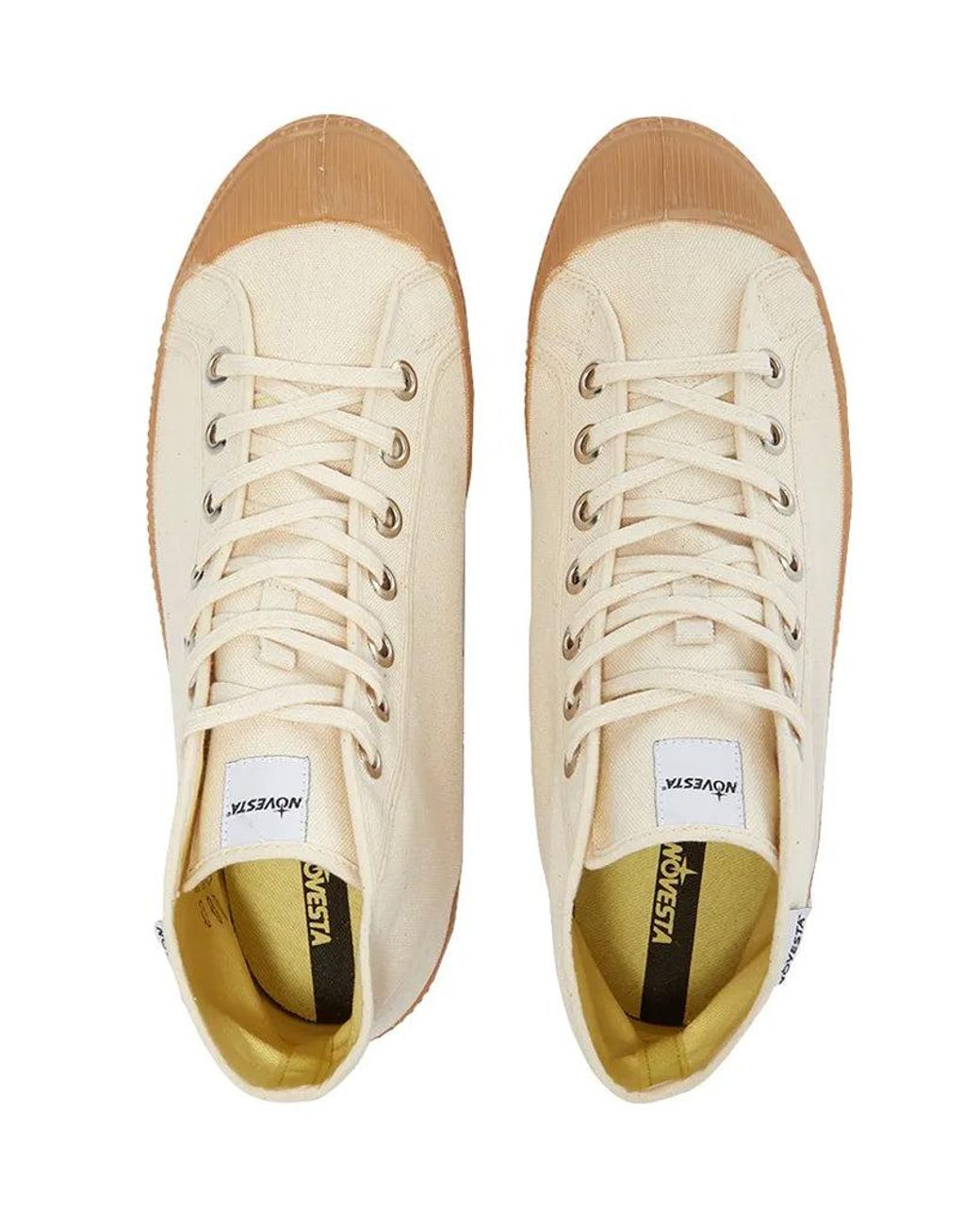 Novesta Canvas Star Dribble High Top in Natural | Lyst