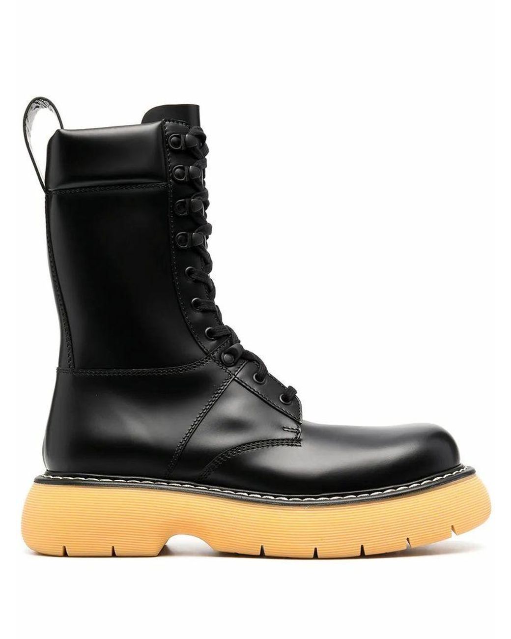 Bottega Veneta Men's 651260v00h01032 Black Leather Ankle Boots for Men ...