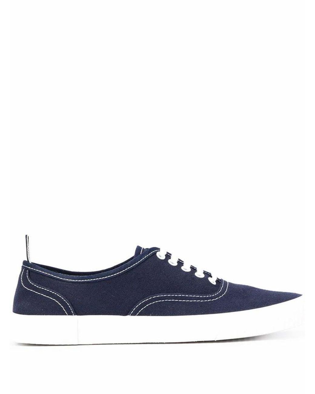 Thom Browne Men's Mfd201a01588415 Blue Cotton Sneakers for Men - Lyst